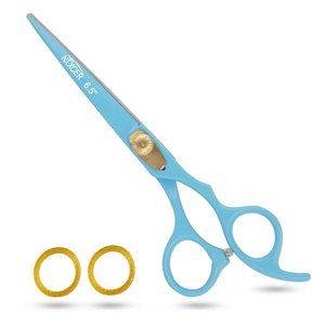 NIXCER RAZOR EDGE STAINLESS STEEL BARBER HAIR CUTTING SCISSOR 6.5" SKY BLUE